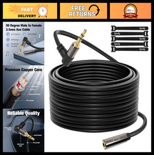 3.5mm Headphone Extension Cable 150ft, Male to Female Aux Audio Extender, Right