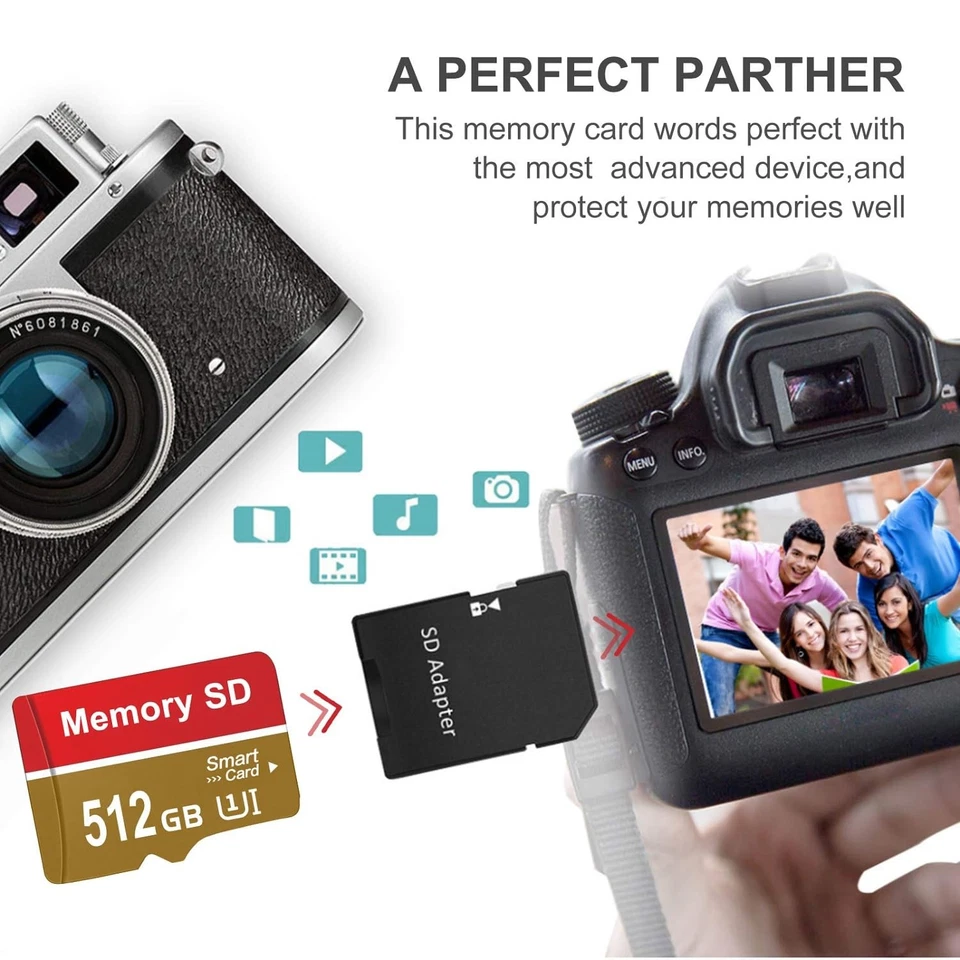 512GB SD Karte Speicherkarte Memory Card Schnelle Geschwindigkeit Speicherkarte - Bild 3 von 4