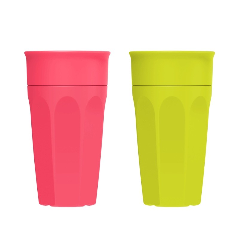 Spoutless 360 Sippy Cup Toddlers Easy Grip Leak Proof Transition Training New