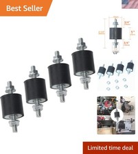 25x25mm Rubber Vibration Isolator Mounts - 4pcs for Noise Reduction  Stability