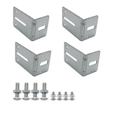 4 PCS Garage Door Track Jamb Bracket J6 Heavy Duty 12 Gauge Steel Hardware