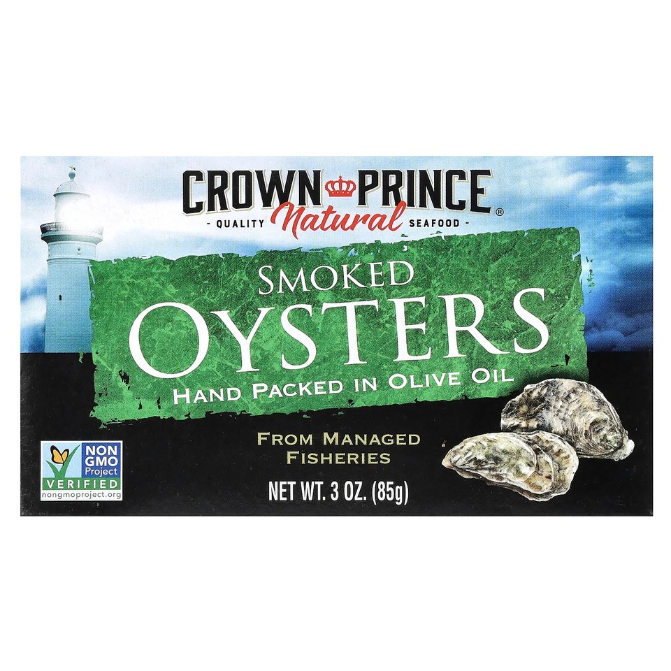 Smoked Oysters In Olive Oil, 3 oz (85 g)