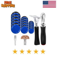 35Pcs Tire Repair Patch Kit Heavy Duty, Tire Patches 32/45/58mm Tire Repa