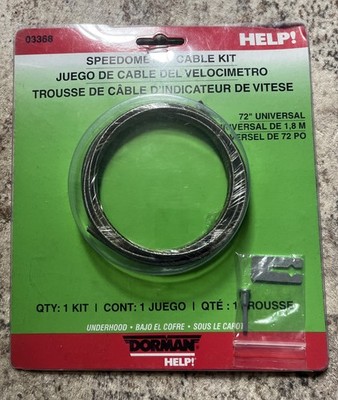NEW Dorman Help! 03368 Speedometer Cable Kit- 72  Cable 1 Tip & 1 Crimping Tool