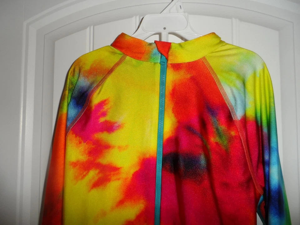 Genial Polo Ralph Lauren Niñas Talla L 12 14 Multicolor Protección contra Erupciones Traje de Baño Nuevo con Etiquetas Foto 3 de 4