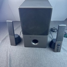 Altec Lansing Computer Speakers Subwoofer Set Gray 21 Satellite 1 Sub