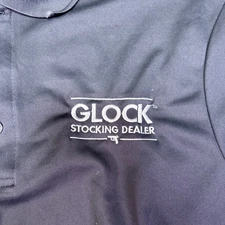 Glock Firearms Polo Shirt Mens XL Gray Short Sleeve Casual Essential Trendy
