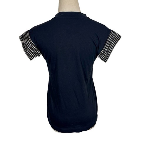 Christopher Kane Women's Black Crystal T-Shirt size Small $405 - Picture 9 of 14
