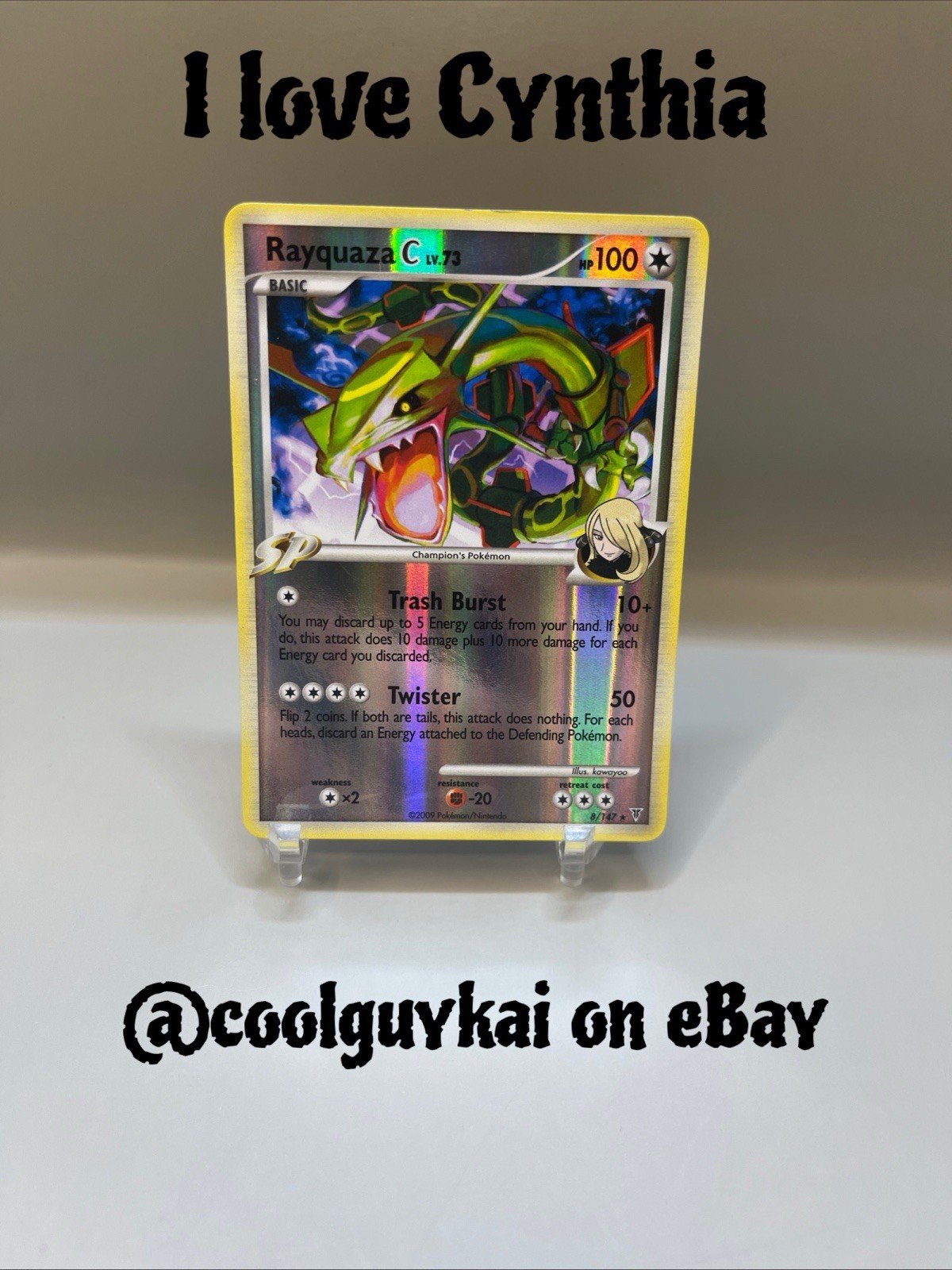 Pokemon Rayquaza C 8/147 Supreme Victors Holo Lightly Played