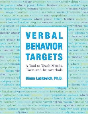 Verbal Behavior Targets: A - Paperback, by Luckevich Diana Ph.d. - Very Good o