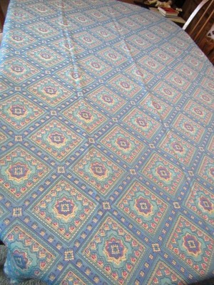 VTG Geometric Pattern Fabric 4 yds 12'' x 45'' Soft Cotton Blend   M8A