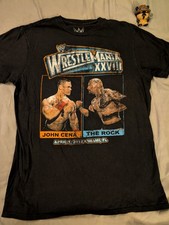 WWE 2012 WrestleMania Xxviii John Cena The Rock Shirt Men s Size M