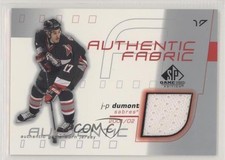 2001-02 SP Game Used Edition Authentic Fabric JP Dumont J-P Dumont #AF-JD 0a6
