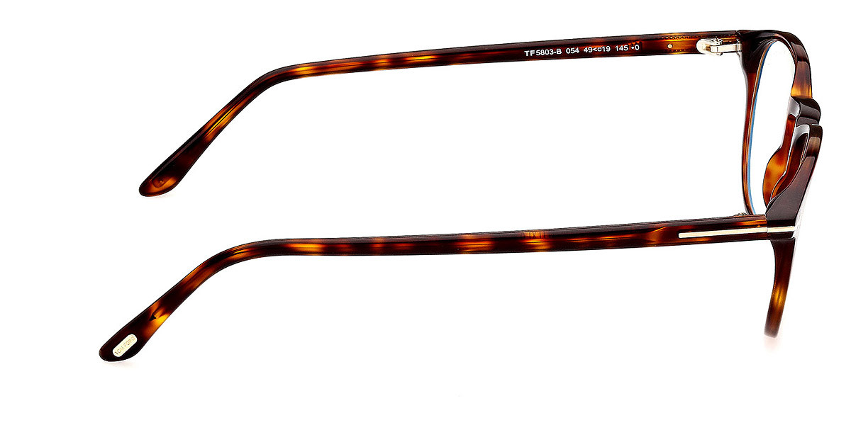 Tom Ford FT5803 Eyeglasses Red Havana Acetate Round Amazon.com: Tom Ford Eyeglasses FT 5870 -F-B Asian fit 054  main image 3