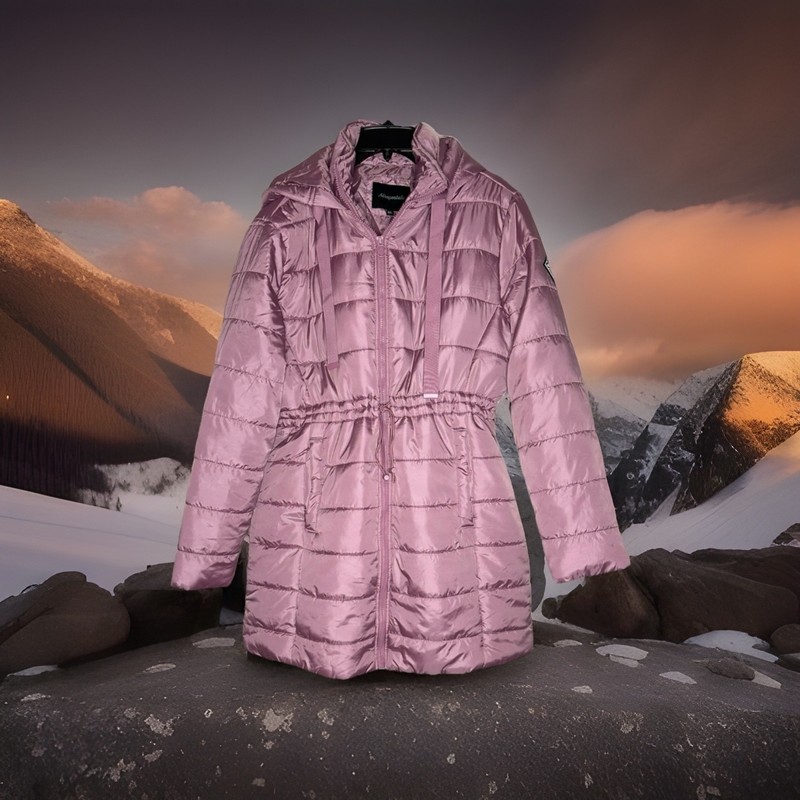 Aéropostale Women’s Puffer Jacket 1XL Mauve Orchid Quilted New With Tag