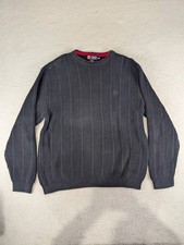 Vintage Chaps Ralph Lauren Sweater Mens 2XL Black Preppy 90s USA