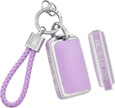 Key Fob Cover for Purple Car Keys Case Shell for CX5 CX30 CX9 CX50 3 6 CX90 MX5