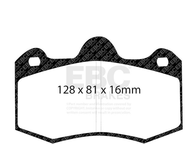 For 2020-2021 Lotus Evora GT Brake Pad Set Rear EBC 58153TYJG