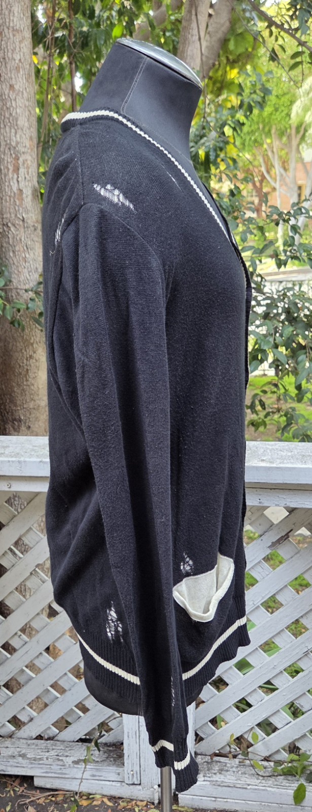 Mihara Yasuhiro 11SS Damage Processing Tiger Knit… - image 8