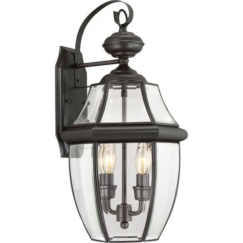 Newbury - 2 Light Large Wall Lantern - 20 Inches high-Medici Bronze Finish - Picture 1 of 9