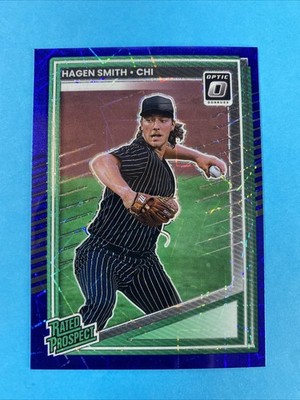 2025 Donruss Baseball Optic Blue Velocity Rated Prospect Hagen Smith #160