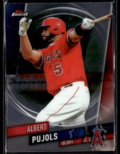 2019 Finest #12 Albert Pujols Angels Baseball Card 1101L
