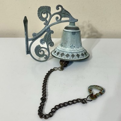 Dinner Bell Vintage Metal Wall Hanging Vogelsang Birdsong Decor School Chime