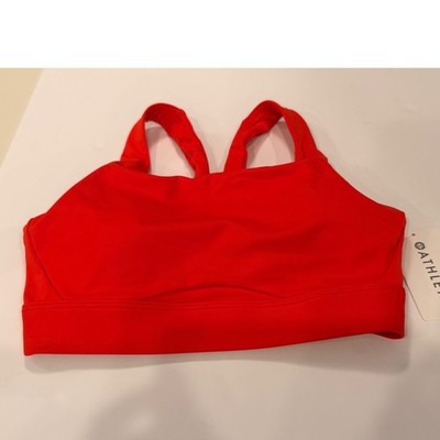 Athleta Interval Bra Red Medium Impact D-DD Cup XS New With Tags 413267