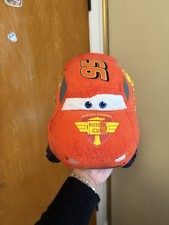 Pillow Pet Fold Up Lightening McQueen Plush Pillow Disney Pixar Cars Pre Owned