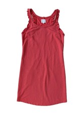 Anthropologie Mirabelle Ruffle Drawstring Mini Dress Size Small