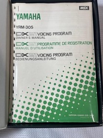 Yamaha YRM-305 DX21 Voicing Program MSX Cartridge ROM Vintage Synth Japan CIB