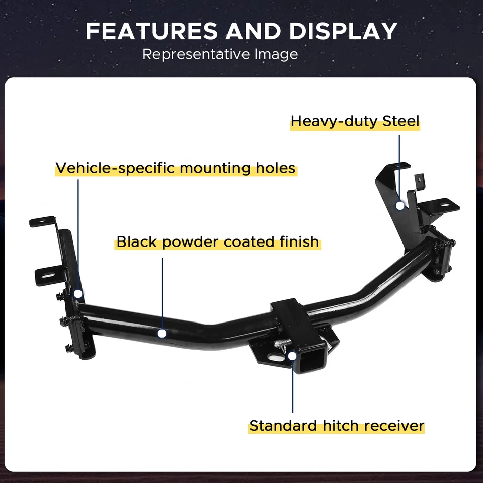 Fits Escape Tribute Mercury Mariner 05-12 Class 3 Trailer Tow Hitch Receiver 2" — 第 2/4 张图片
