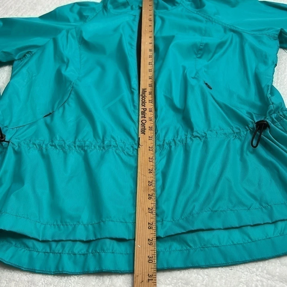 New! Exertek lightweight teal green full zip long sleeve windbreaker jacket 2X - Image 4 of 4