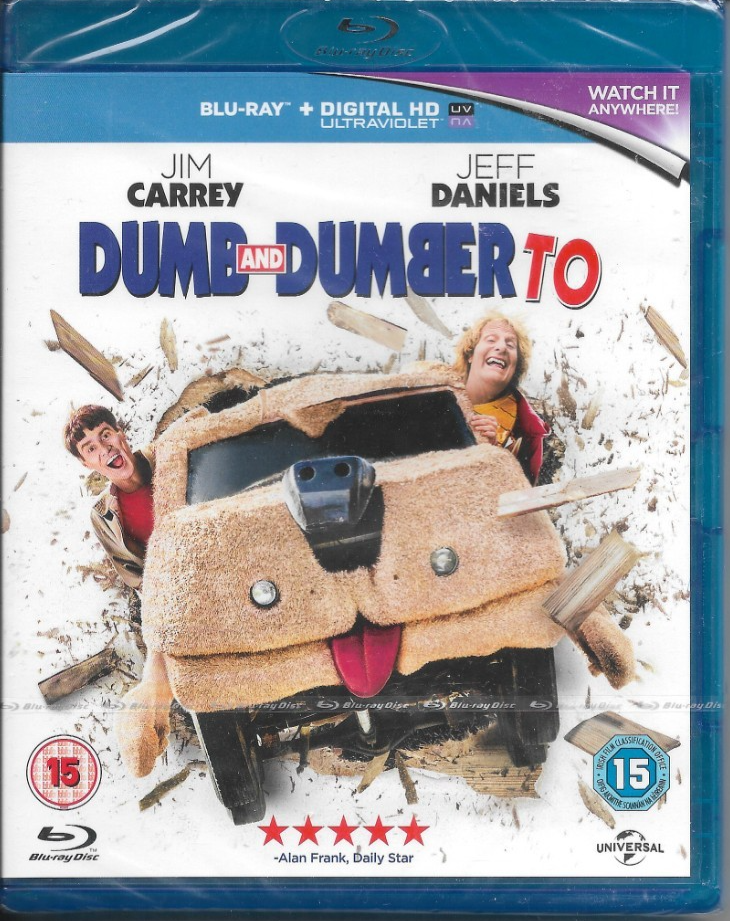 Dumb  And Dumber  To Blu Ray New Sealed Jim Carrey  Jeff Daniels Comedy