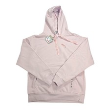 PUMA All Dressed Up Pull Over Hoodie Womens PINK Casual Athletic Outerwear SZ XS