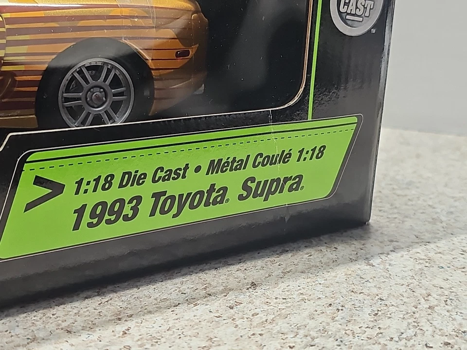 Rare Vntg 2003 Ertl Racing Champions F&F 1993 Toyota Supra 1:18 Diecast Car - Image 3 of 4