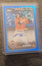 2024 Topps Pro Debut - A.J. Ewing #PD-48 Blue Foil Autographs /150 (AU, RC)