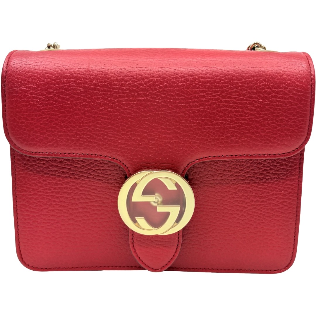 Authentic GUCCI GG Interlocking Shoulder Bag 5103… - image 2