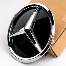 Front Chrome Grille 3D Star Emblem 2008-13 Fit For Mercedes Benz W204 C300 C200
