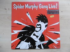 Spider Murphy Gang Autogramme signed LP-Cover "Live Vinyl