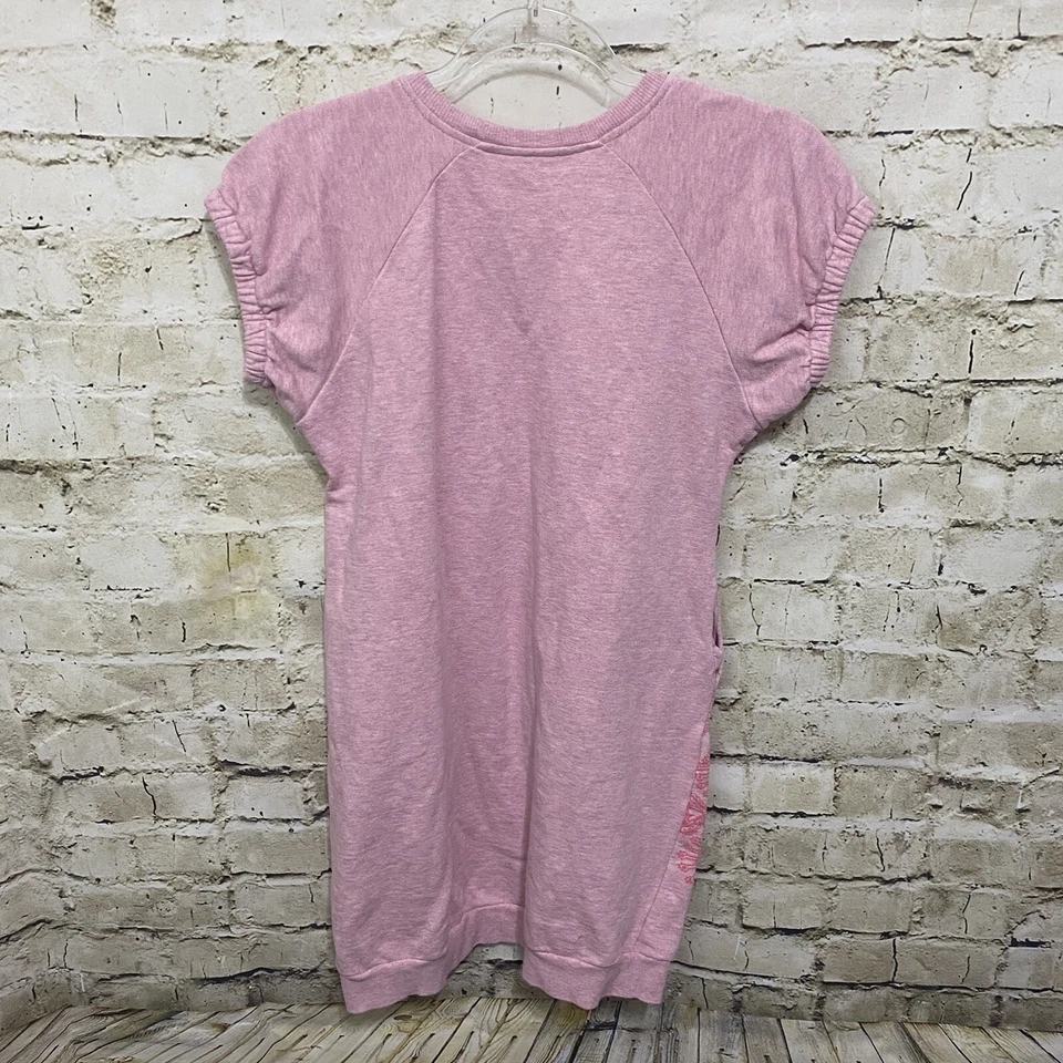 Paper Wings 女孩 14 码粉色孔雀运动衫连衣裙口袋 — 第 4/4 张图片