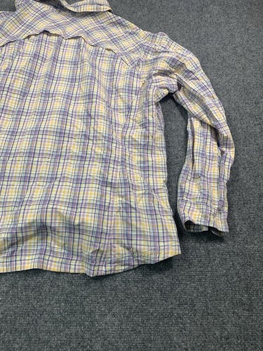 Columbia Shirt Womens 1X Yellow Long Sleeve Button Up Omni Shade Outdoor - 第 11/15 張圖片