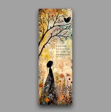 Jane Austen Quote Bookmark - Forest Nature Themed, Unique Book Reader Gift