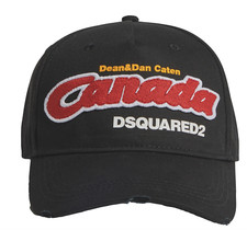 Dsquared2 Iconic Logo Patch Baseball Cap Hat New