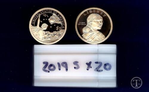2019 S GEM PROOF Sacagawea Native American Dollar Roll of 20