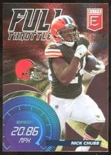 2021 Donruss Elite Nick Chubb Full Throttle Insert Pink Parallel Browns