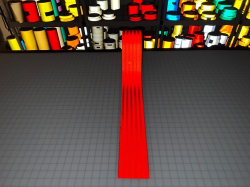 4" Red Reflective Tape 3M 3930 HIP Air Backed Micro Prismatic Scotchlite Safety - Picture 3 of 10