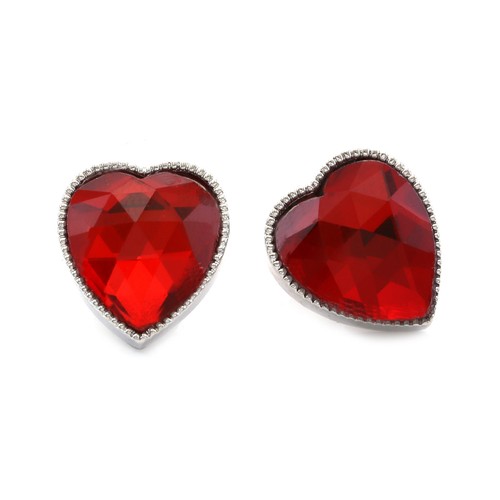 Valentinstag Geschenk Herz Ohrringe Liebe Ohrstecker Post CZ silberfarben Freundin sie - Bild 2 von 7