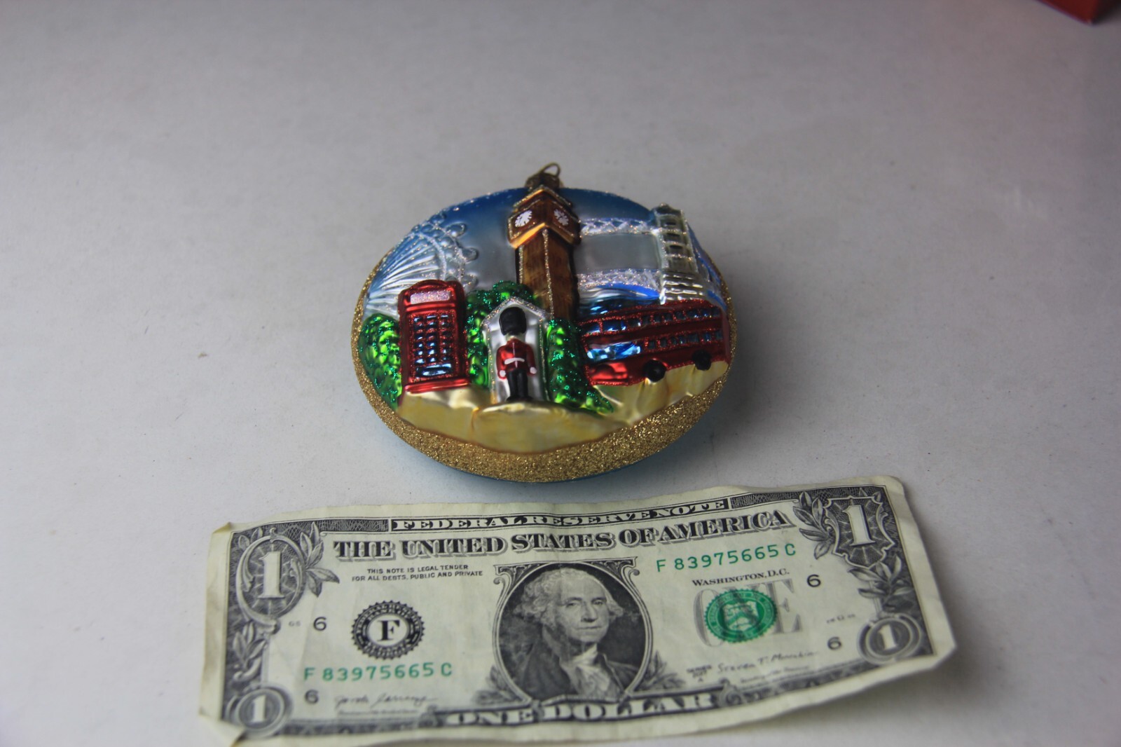 Nordstrom at home "I Love England" Landmark Christmas Ornament w/Box