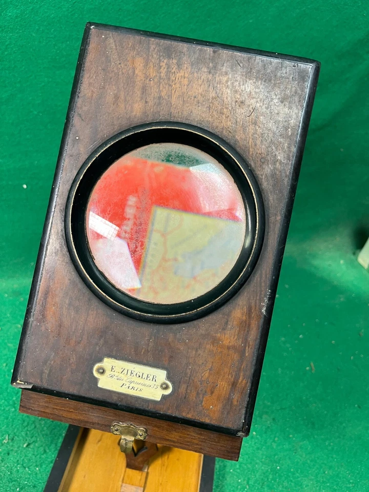 grafoscopio  E.Ziegler Bd.des Capucines 35 Paris lente ingrandimento antica - Immagine 3 di 4